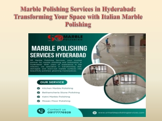 Marble Polishing Services in Hyderabad Transforming Your Space with Italian Marble Polishing