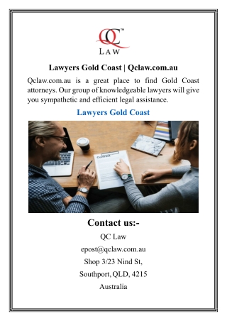 Lawyers Gold Coast Qclaw.com