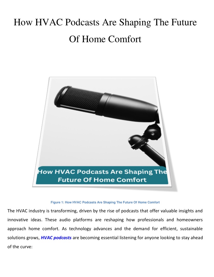 how hvac podcasts are shaping the future