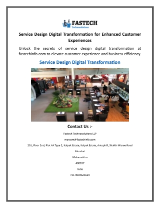 service design digital transformation