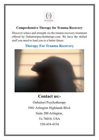 Comprehensive Therapy for Trauma Recovery