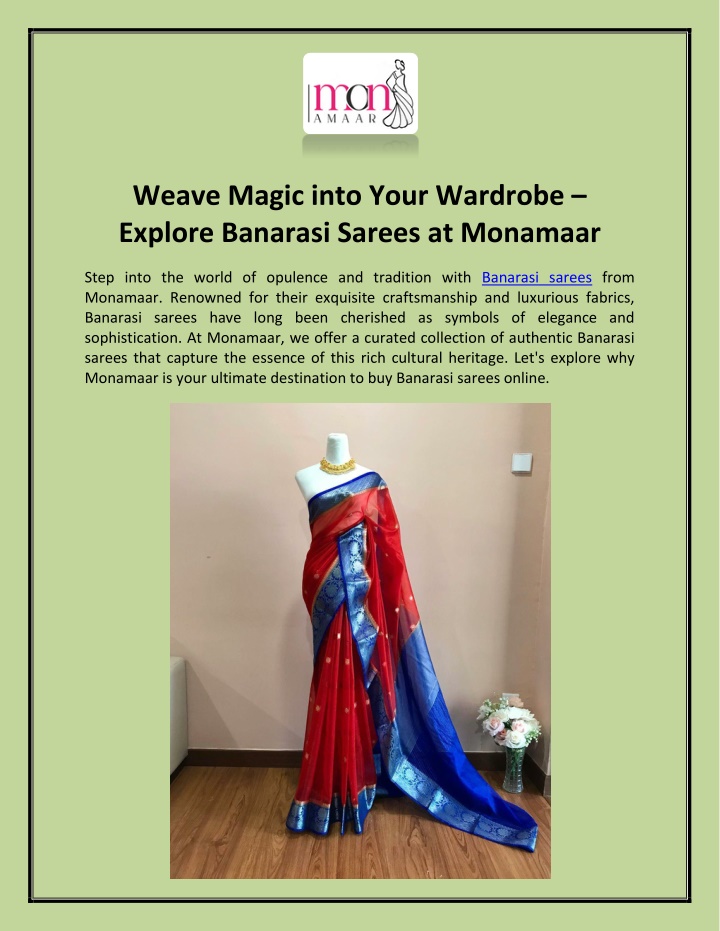 weave magic into your wardrobe explore banarasi