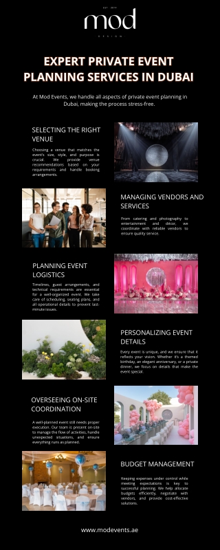 Expert Private Event Planning Services in Dubai