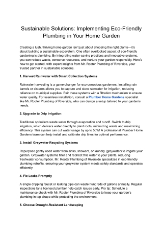 Emergency Plumber in Home Gardens | Fast, Reliable Repairs