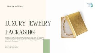 Premium Jewelry Packaging Supplies for a Stunning Presentation