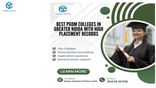 Best PGDM Colleges in Greater Noida with High Placement Records