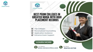 Best PGDM Colleges in Greater Noida with High Placement Records