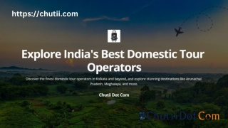 Best Domestic Tour Operator in Kolkata – Chutii Dot Com