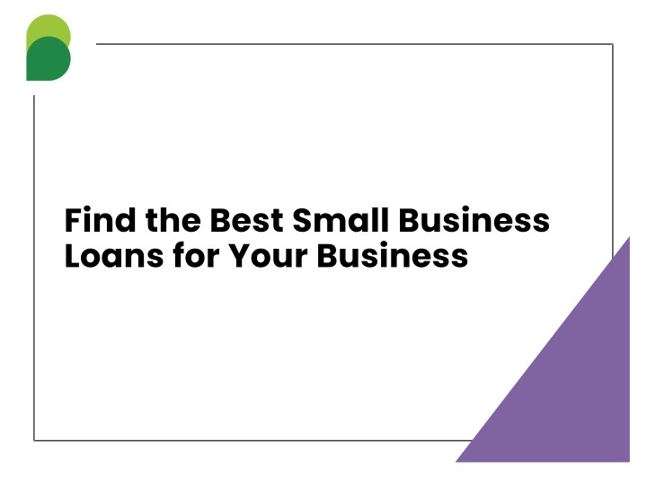 find the best small business loans for your