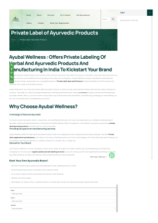 Private label supplement manufacturers