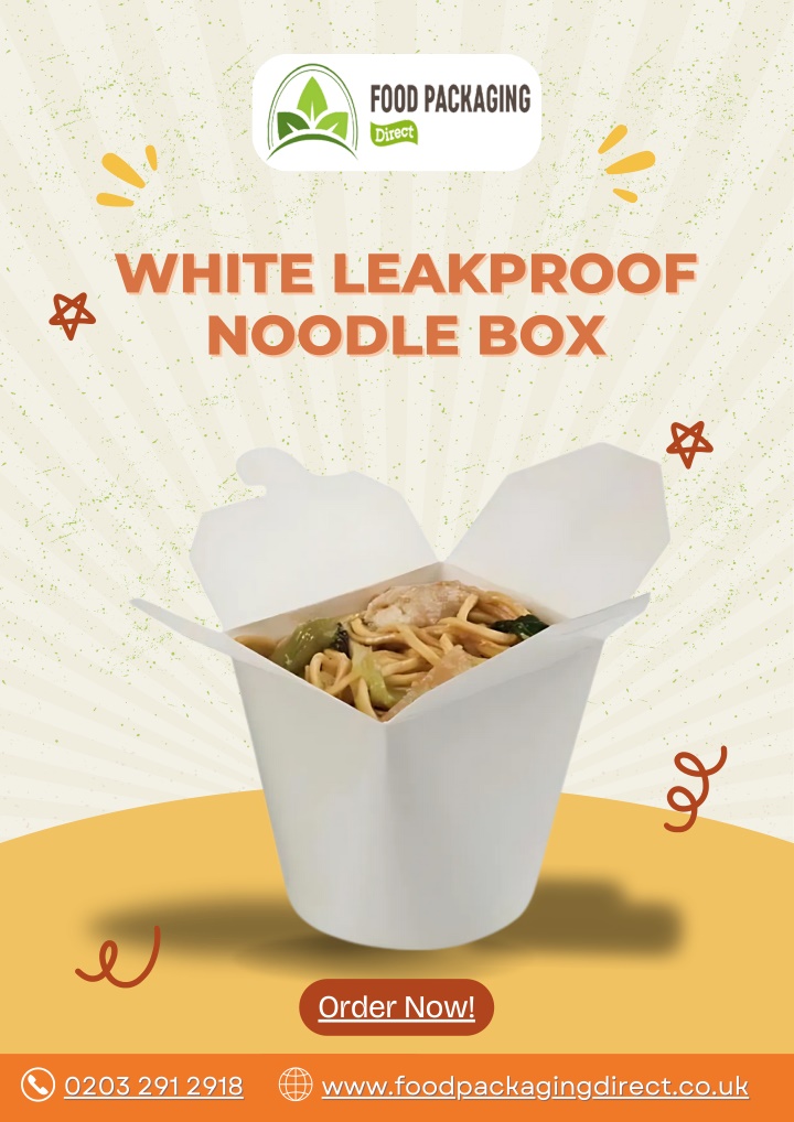 white leakproof white leakproof noodle box noodle