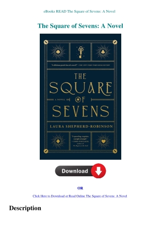 eBooks READ The Square of Sevens A Novel