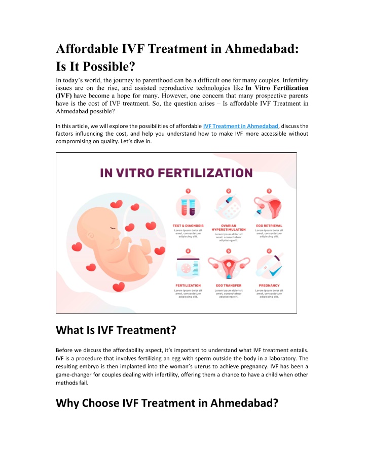 affordable ivf treatment in ahmedabad