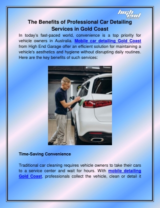 the benefits of professional car detailing