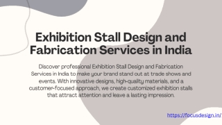 Exhibition Stall Design and Fabrication Services in India