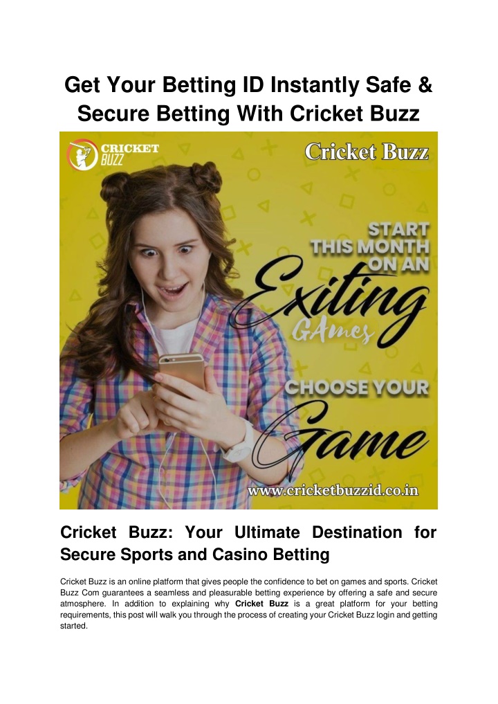 get your betting id instantly safe secure betting