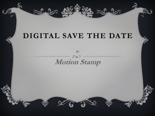 Digital Save the Date