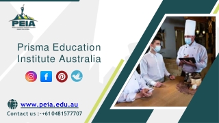 Certificate III in Commercial Cookery at Prisma Education Institute Australia