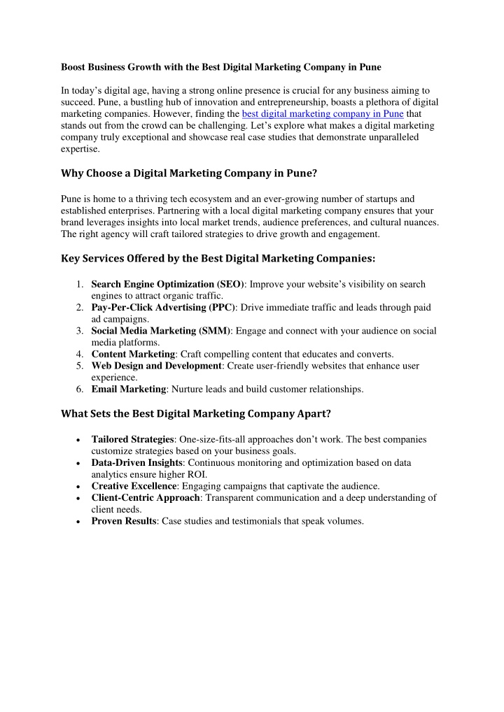 boost business growth with the best digital