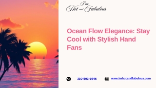 Ocean Flow Elegance Stay Cool with Stylish Hand Fans
