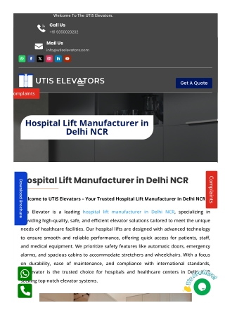 Innovative Hospital Lifts – Leading Manufacturer in Delhi NCR.pdf