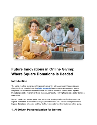 future innovations in online giving where square