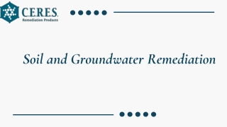 Soil and Groundwater Remediation Effective Solutions for Environmental Cleanup