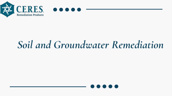 soil and groundwater remediation