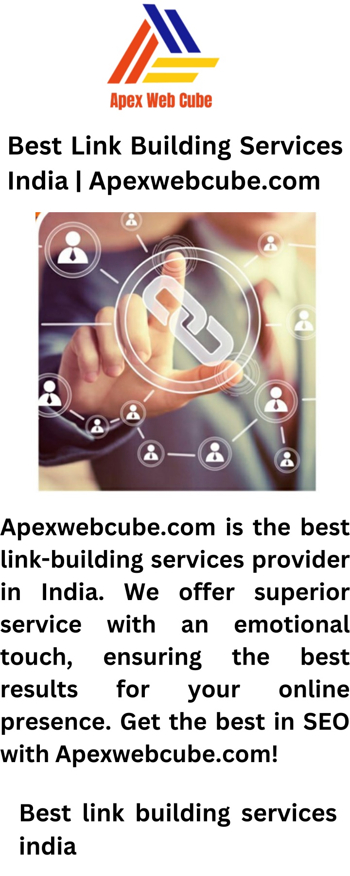 best link building services india apexwebcube com