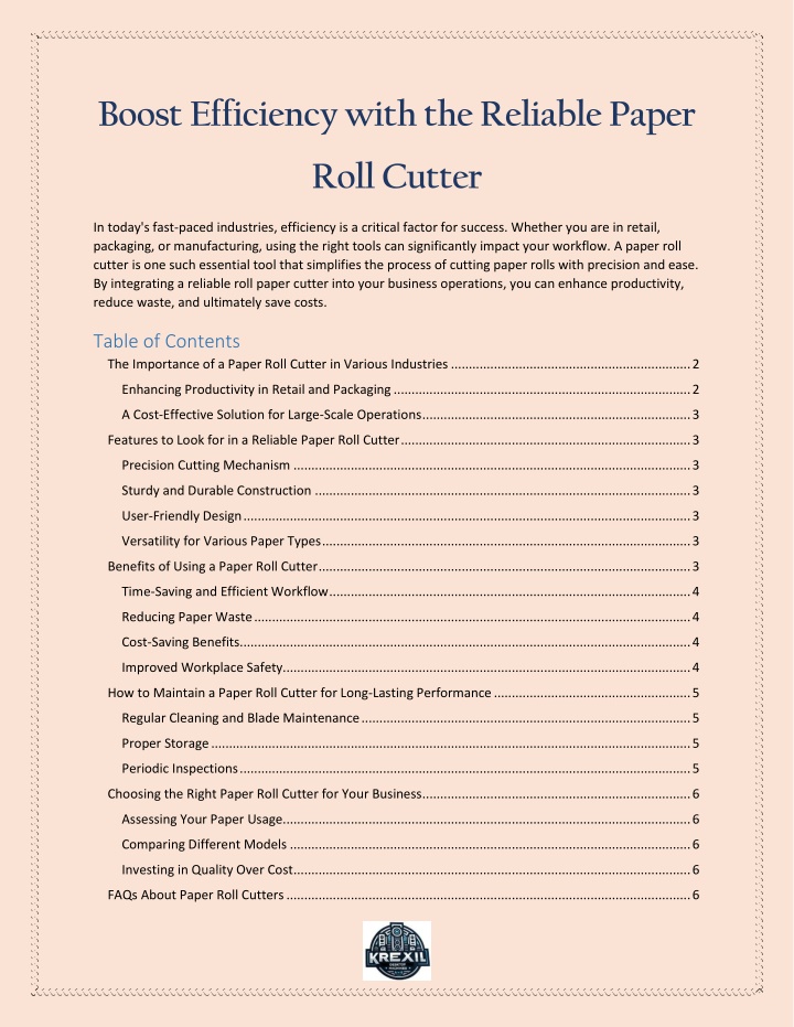 boost efficiency with the reliable paper