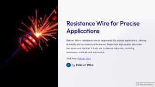 High-Quality Resistance Wire by Pelican Wire