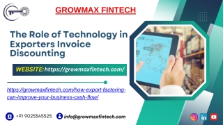 The Role of Technology in Exporters Invoice Discounting