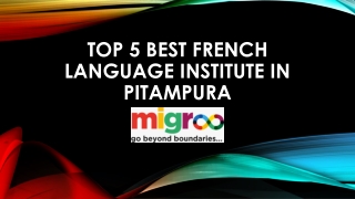 FRENCH LANGUAGE COURSE  IN DELHI