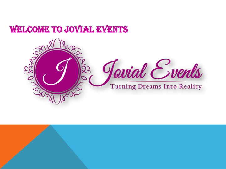 welcome to jovial events