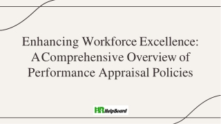 enhancing workforce excellence a comprehensive overview of performance appraisal policies