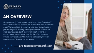 Expert Interview Coaching Services| Pro-Tax Executive Search Inc.| Best Intervie