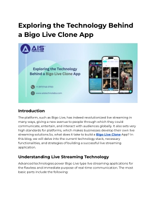 Exploring the Technology Behind a Bigo Live Clone App (1)
