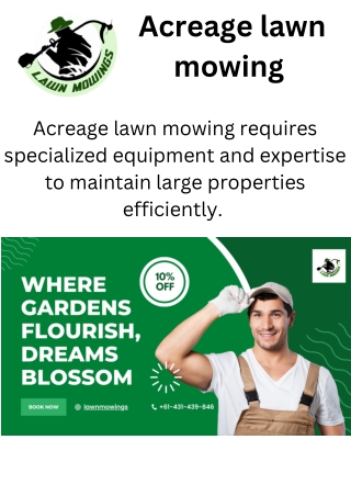 acreage lawn mowing