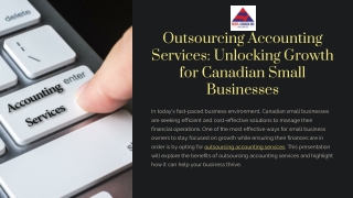 Top Accounting Outsourcing Provider in Canada for Small Business Growth