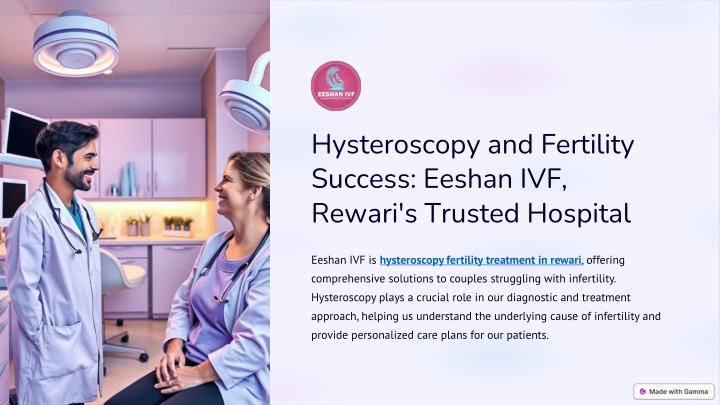 hysteroscopy and fertility success eeshan