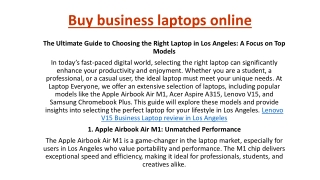 Buy business laptops online