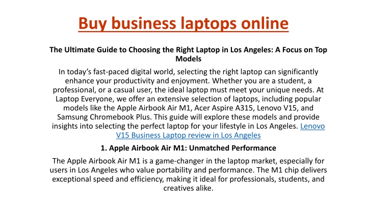 buy business laptops online