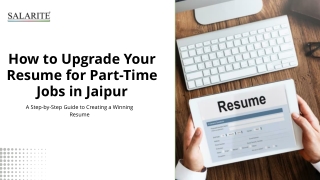 how to upgrade your resume for part time jobs