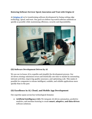 restoring software services speed innovation