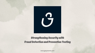 Strengthening Security with Fraud Detection and Prevention Testing