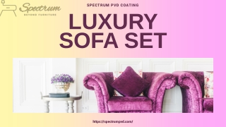 Enhance Your Living Space with A Luxury Sofa Set