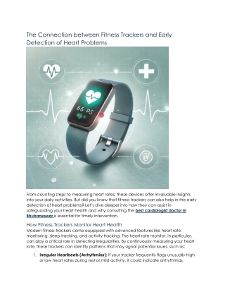 the connection between fitness trackers and early