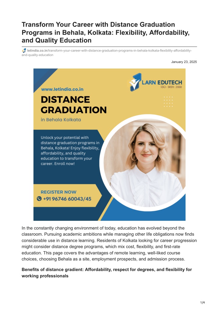 transform your career with distance graduation