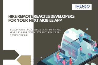hire remote reactjs developers for your next