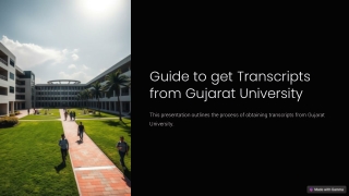 Guide to get Transcripts from Gujarat University